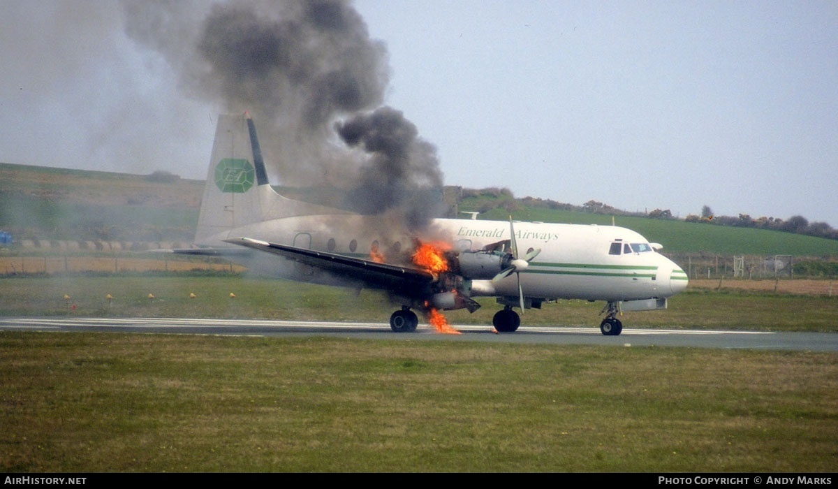 Aircraft Photo of G-ATMJ | Hawker Siddeley HS-748 Srs2A/225 | Emerald Airways | AirHistory.net #87603