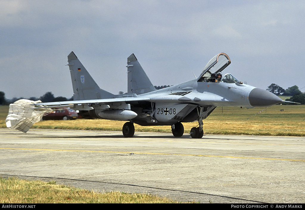 Aircraft Photo of 2908 | Mikoyan-Gurevich MiG-29G (9-12A) | Germany - Air Force | AirHistory.net #87657