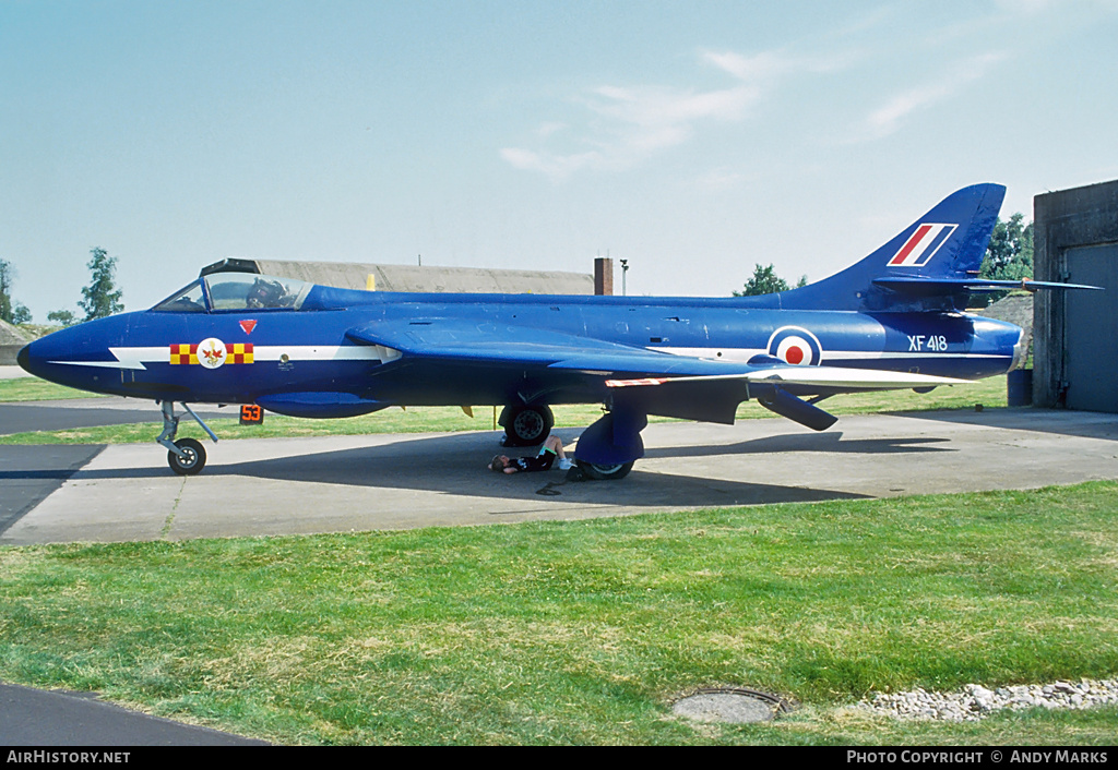 Aircraft Photo of XF418 | Hawker Hunter F6A | UK - Air Force | AirHistory.net #87682