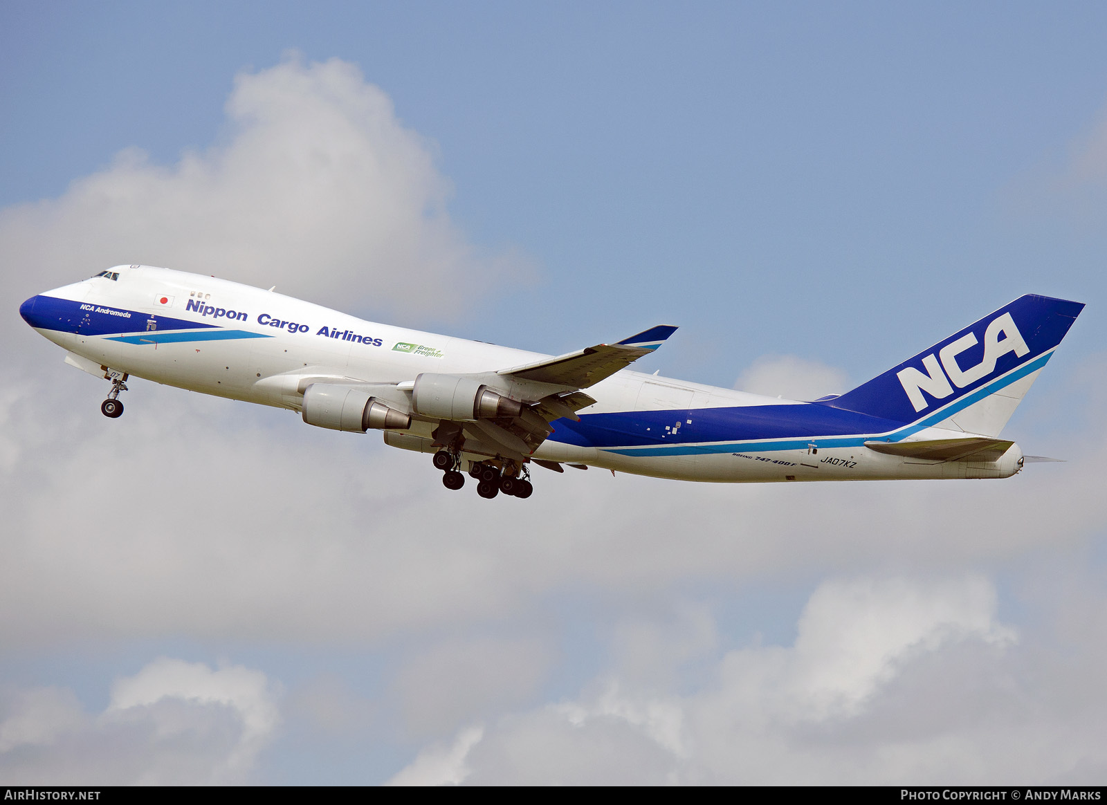 Aircraft Photo of JA07KZ | Boeing 747-4KZF/SCD | Nippon Cargo Airlines - NCA | AirHistory.net #87696