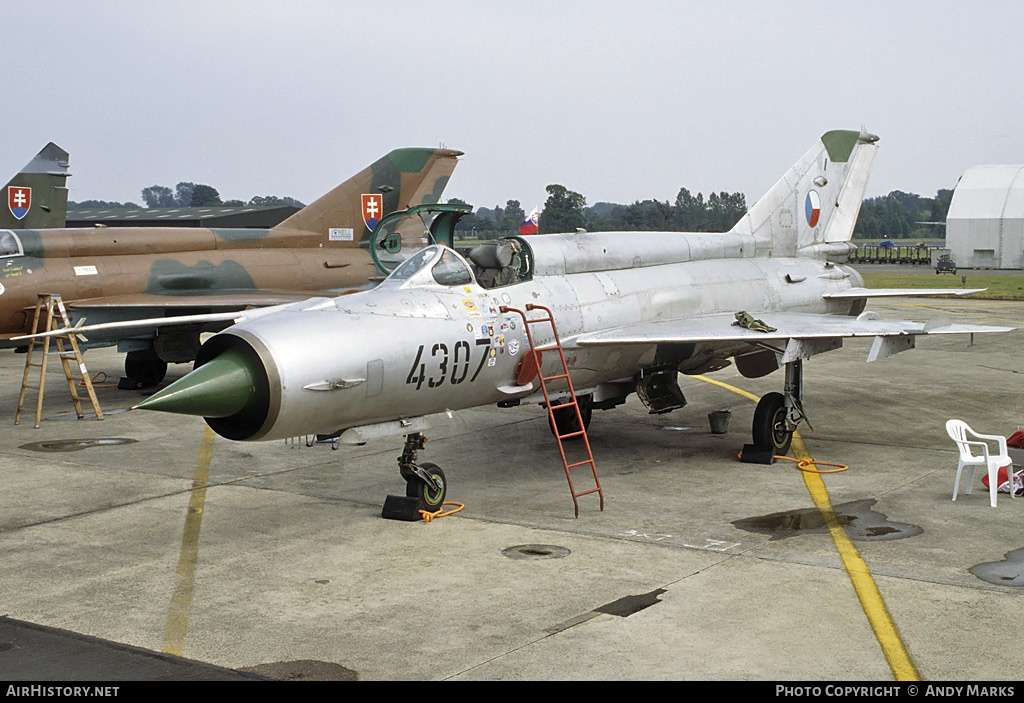 Aircraft Photo of 4307 | Mikoyan-Gurevich MiG-21MF | Czechia - Air Force | AirHistory.net #87701