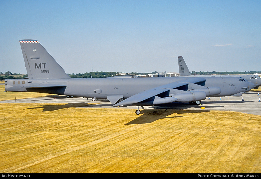 Aircraft Photo of 60-0058 / AF60-058 | Boeing B-52H Stratofortress | USA - Air Force | AirHistory.net #87703