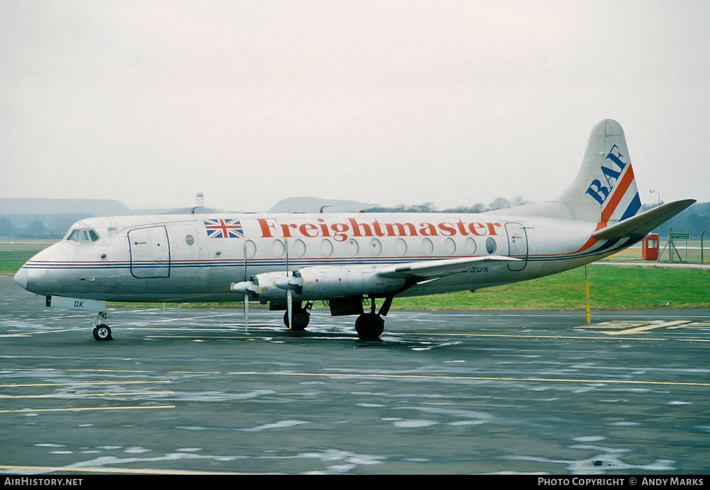 Aircraft Photo of G-BBDK | Vickers 808C Freightmaster | British Air Ferries - BAF | AirHistory.net #87709