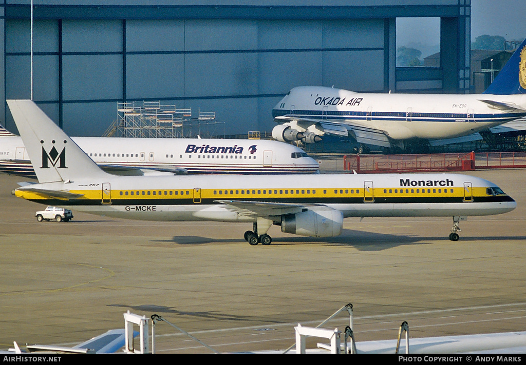 Aircraft Photo of G-MCKE | Boeing 757-28A | Monarch Airlines | AirHistory.net #87730