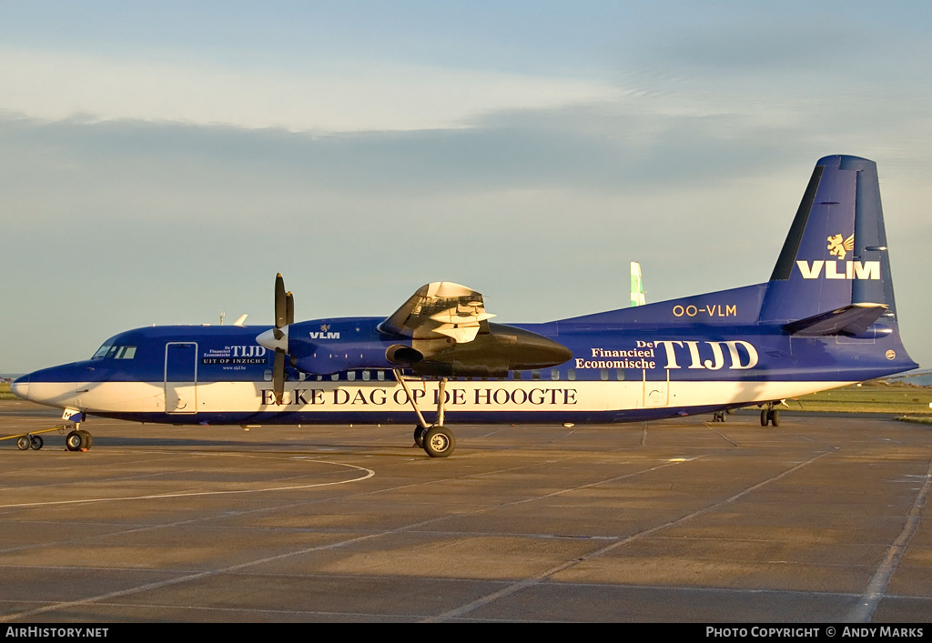 Aircraft Photo of OO-VLM | Fokker 50 | VLM Airlines | AirHistory.net #87743