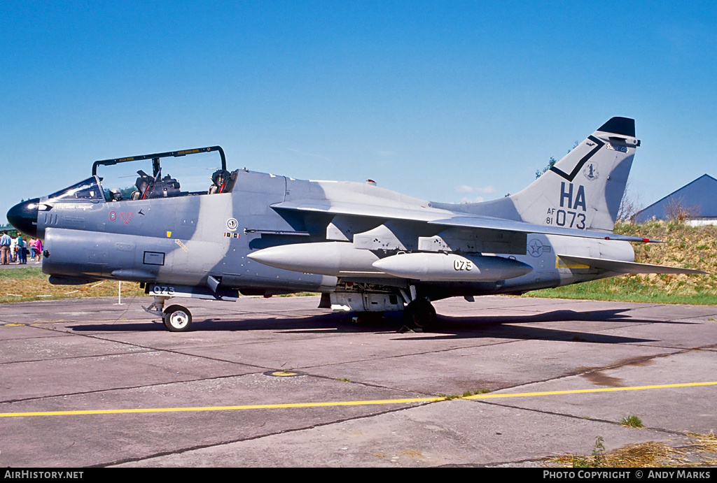 Aircraft Photo of 81-0073 / AF81-073 | Vought A-7K Corsair II | USA - Air Force | AirHistory.net #87755