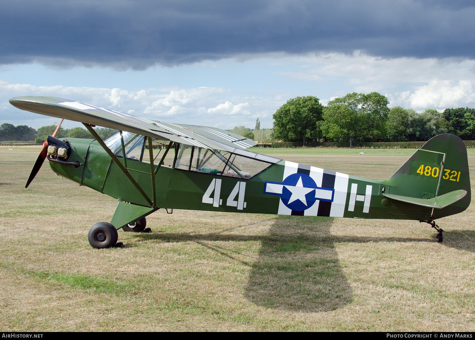 Aircraft Photo of G-FRAN | Piper J-3C-65 Cub | USA - Air Force | AirHistory.net #87766