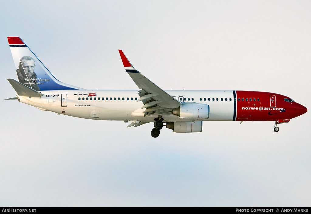 Aircraft Photo of LN-DYF | Boeing 737-8JP | Norwegian | AirHistory.net #87778