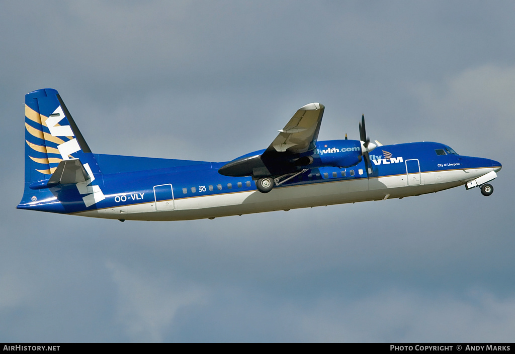 Aircraft Photo of OO-VLY | Fokker 50 | VLM Airlines | AirHistory.net #87780