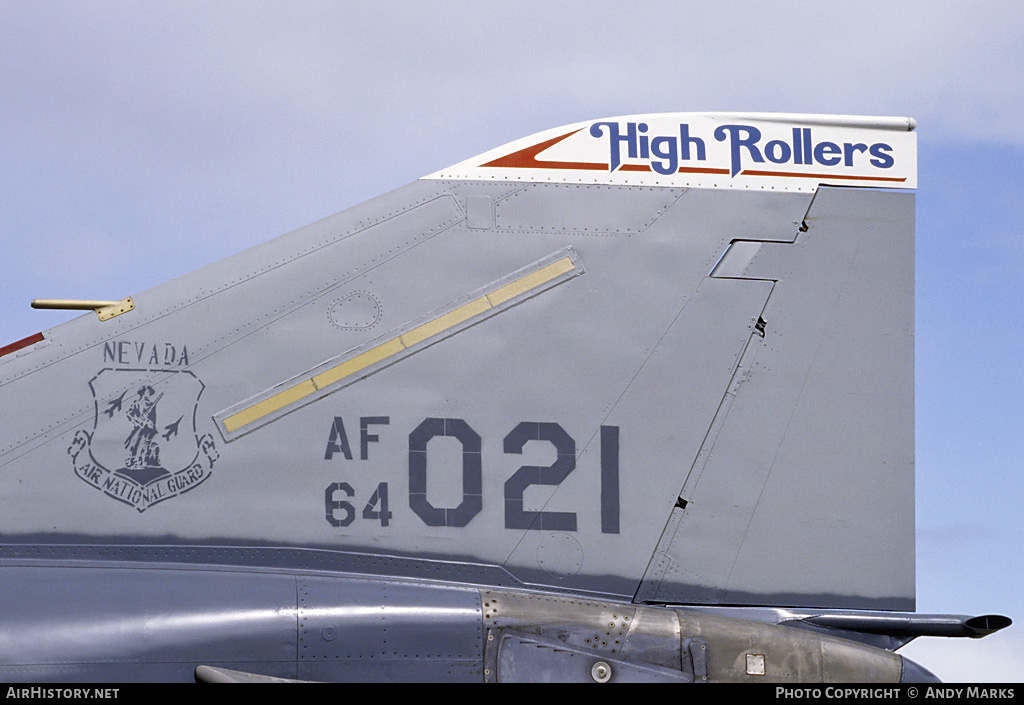 Aircraft Photo of 64-1021 / AF64-021 | McDonnell RF-4C Phantom II | USA - Air Force | AirHistory.net #87788