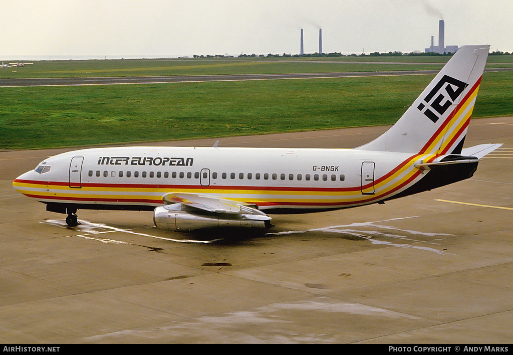 Aircraft Photo of G-BNGK | Boeing 737-2L9/Adv | Inter European Airways - IEA | AirHistory.net #87823