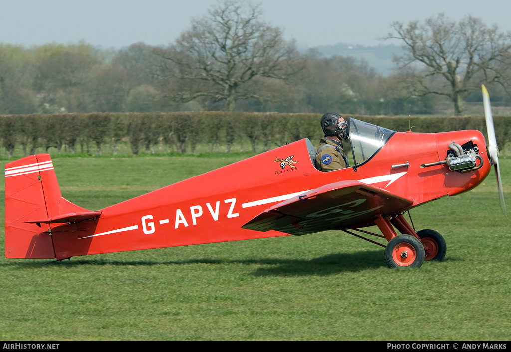 Aircraft Photo of G-APVZ | Druine D-31 Turbulent | AirHistory.net #87825