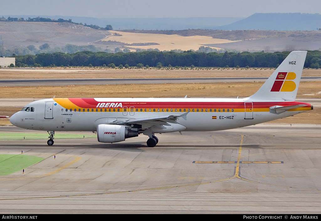 Aircraft Photo of EC-HGZ | Airbus A320-214 | Iberia | AirHistory.net #87857