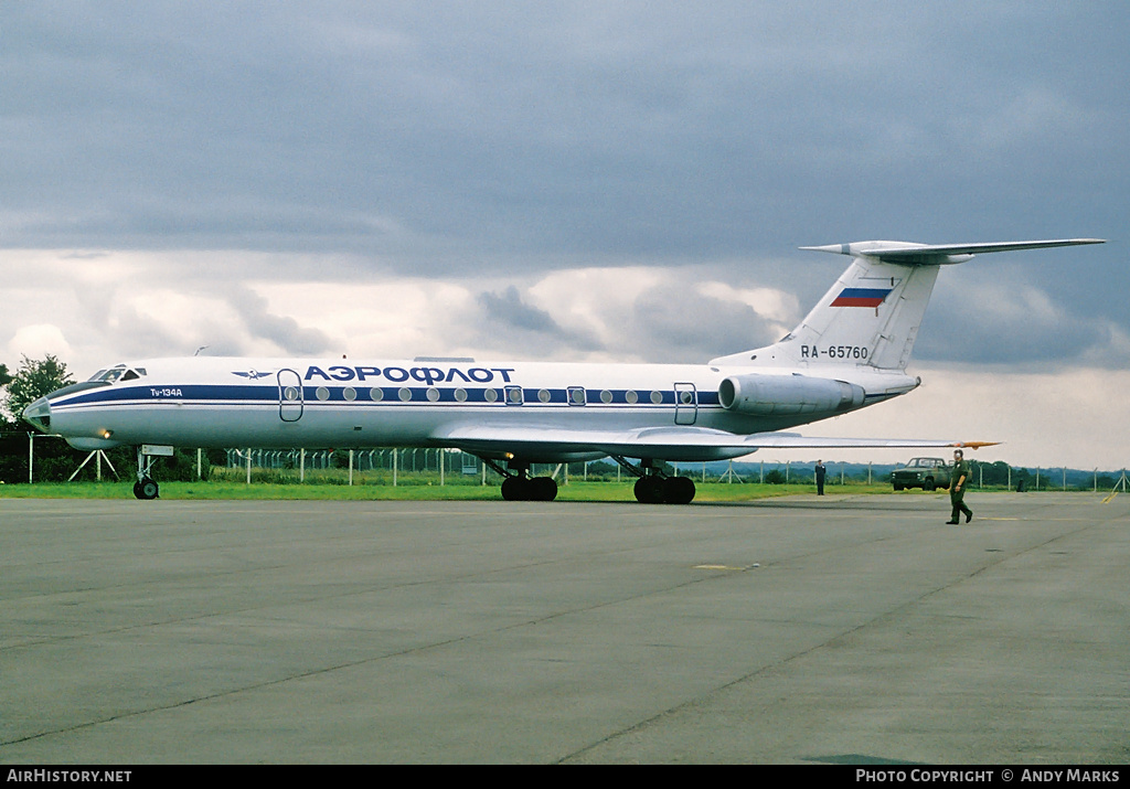 Aircraft Photo of RA-65760 | Tupolev Tu-134AK | Aeroflot | AirHistory.net #87859