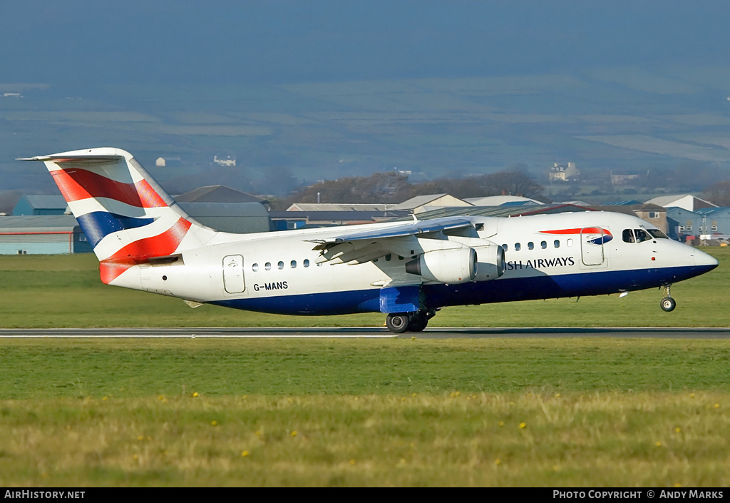 Aircraft Photo of G-MANS | British Aerospace BAe-146-200 | British Airways CitiExpress | AirHistory.net #87865