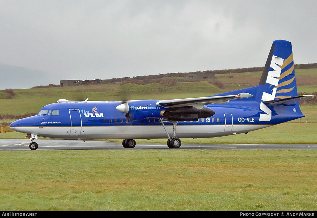 Aircraft Photo of OO-VLE | Fokker 50 | VLM Airlines | AirHistory.net #87877