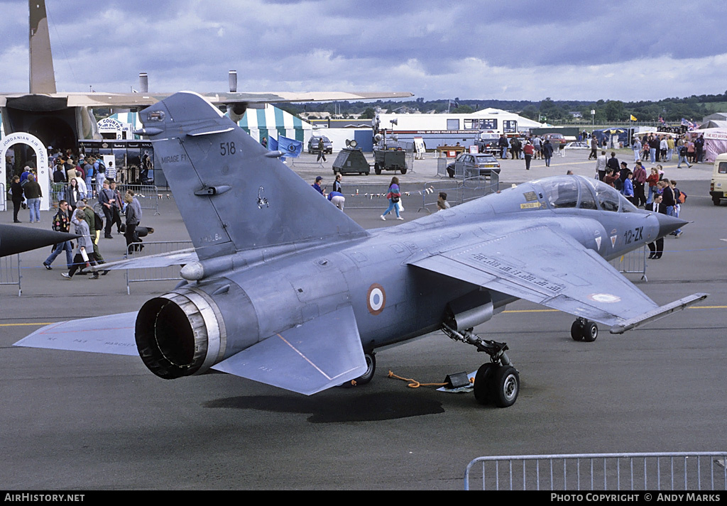 Aircraft Photo of 518 | Dassault Mirage F1B | France - Air Force | AirHistory.net #87886