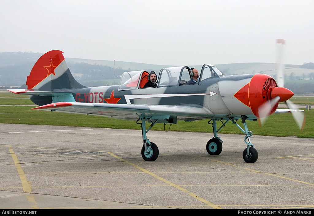 Aircraft Photo of G-YOTS | Yakovlev Yak-52 | Soviet Union - Air Force | AirHistory.net #87893