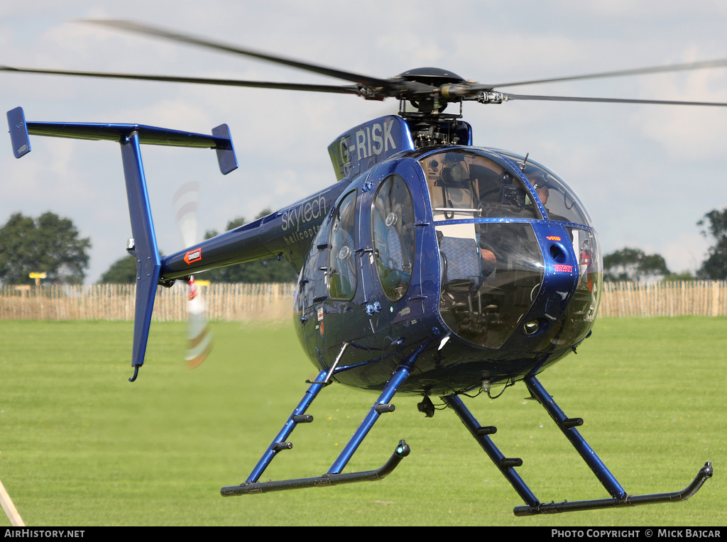 Aircraft Photo of G-RISK | McDonnell Douglas MD-500E (369E) | Skytech Helicopters | AirHistory.net #87929