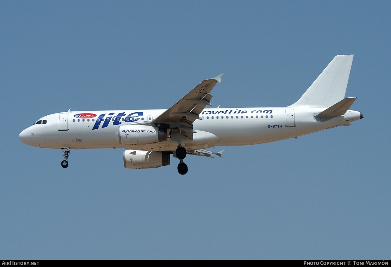 Aircraft Photo of G-BYTH | Airbus A320-231 | MyTravel Lite | AirHistory.net #87944