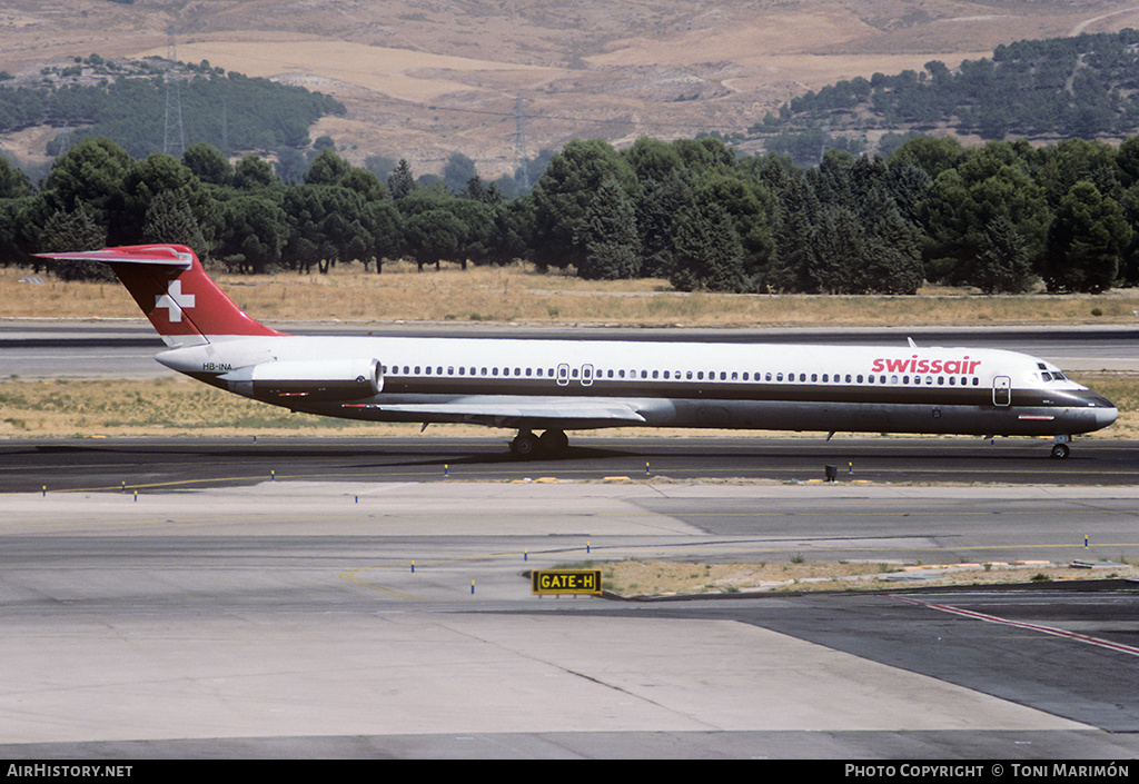 Aircraft Photo of HB-INA | McDonnell Douglas MD-81 (DC-9-81) | Swissair | AirHistory.net #88016