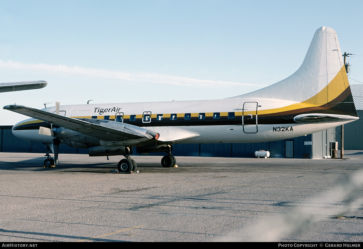 Aircraft Photo of N32KA | Convair 580 | TigerAir | AirHistory.net #88113