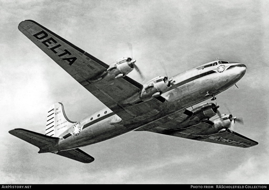 Aircraft Photo of NC37472 | Douglas C54B-DC | Delta Air Lines | AirHistory.net #88213