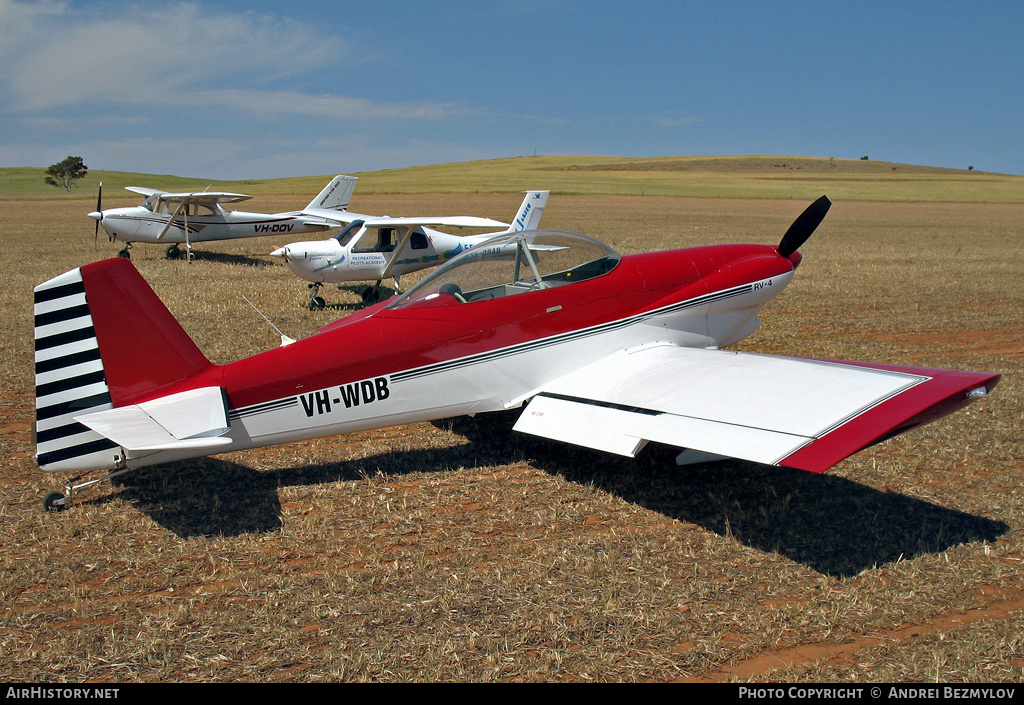 Aircraft Photo of VH-WDB | Van's RV-4 | AirHistory.net #88255