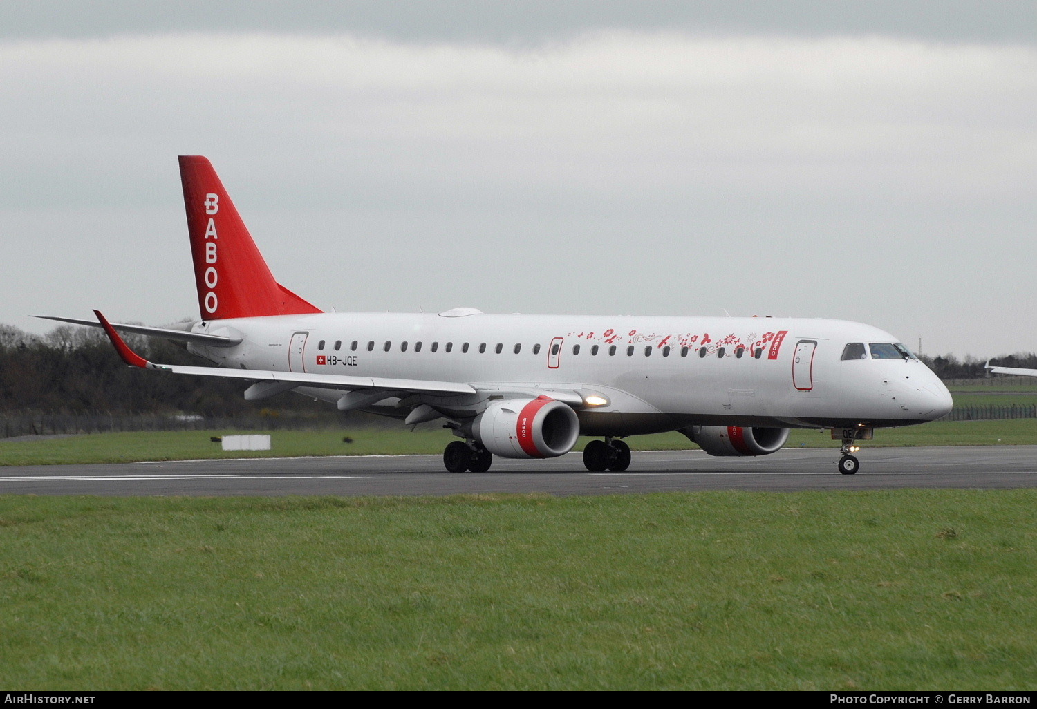 Aircraft Photo of HB-JQE | Embraer 190SR (ERJ-190-100SR) | Baboo | AirHistory.net #88275