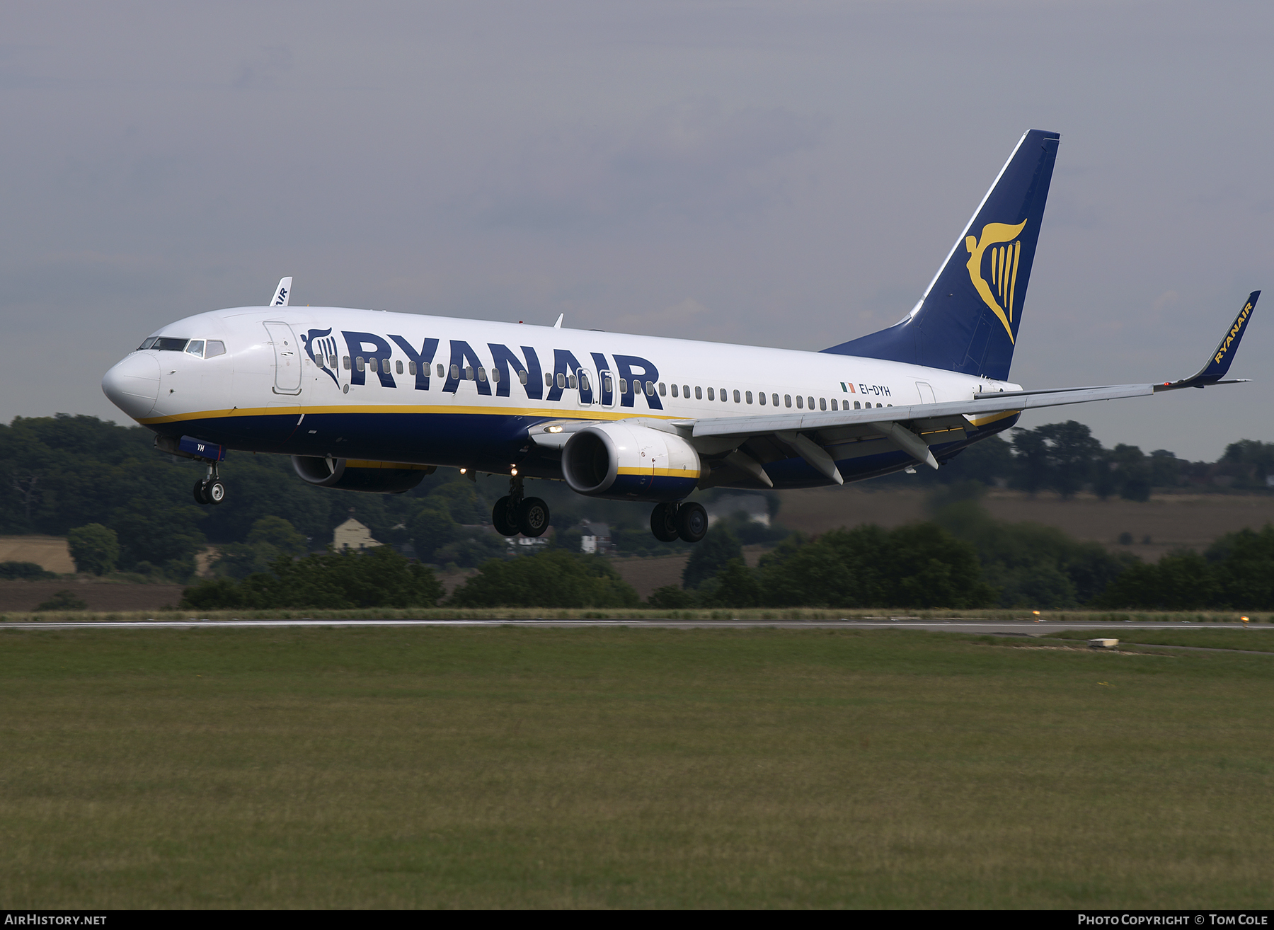 Aircraft Photo of EI-DYH | Boeing 737-8AS | Ryanair | AirHistory.net #88299