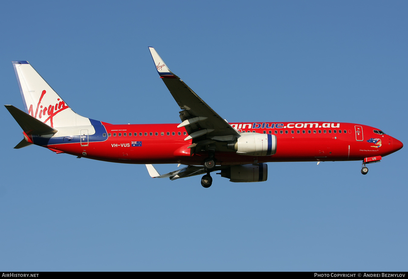 Aircraft Photo of VH-VUS | Boeing 737-8FE | Virgin Blue Airlines | AirHistory.net #88330