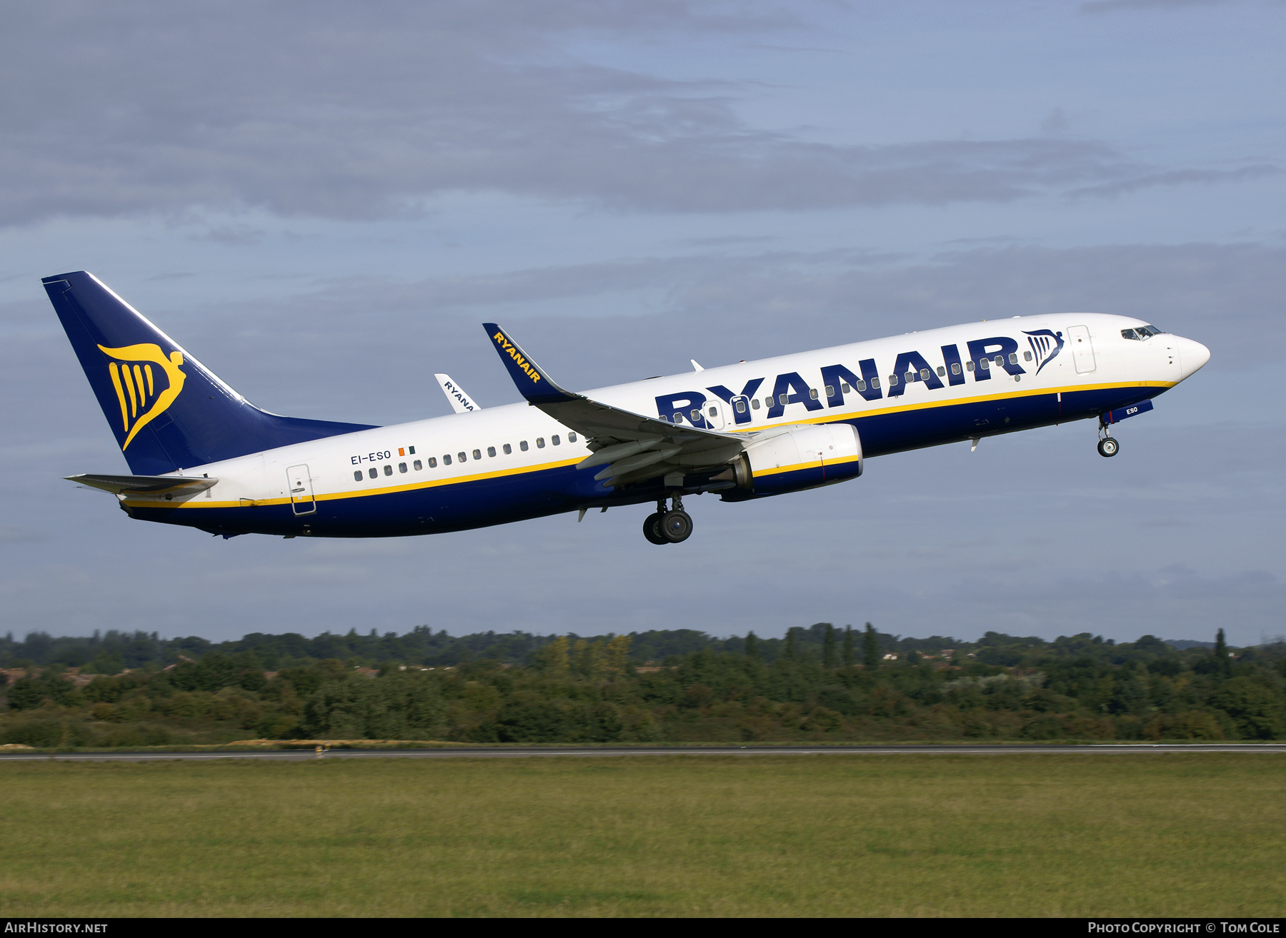 Aircraft Photo of EI-ESO | Boeing 737-8AS | Ryanair | AirHistory.net #88351