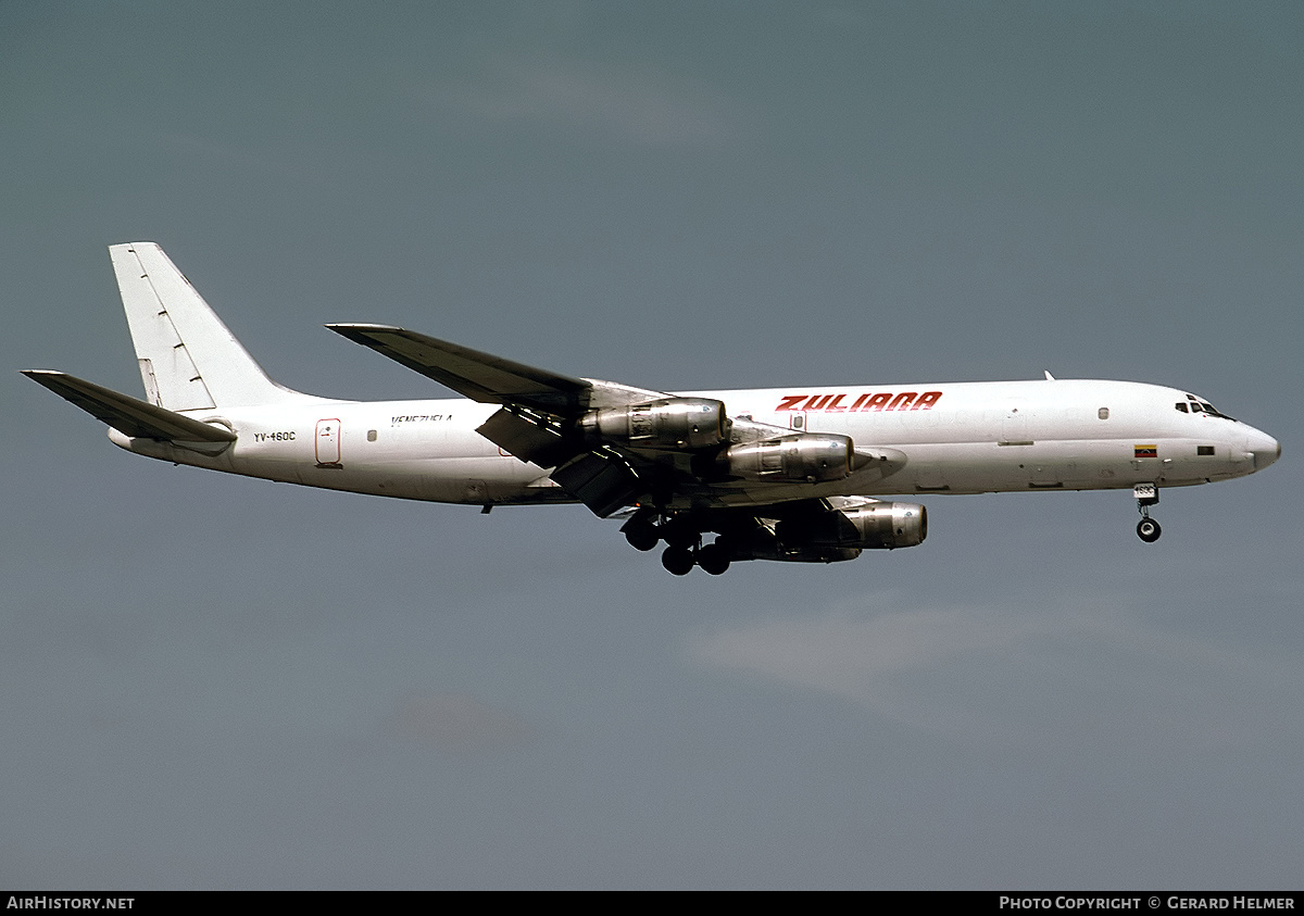 Aircraft Photo of YV-460C | Douglas DC-8-54F | Zuliana de Aviación | AirHistory.net #88352