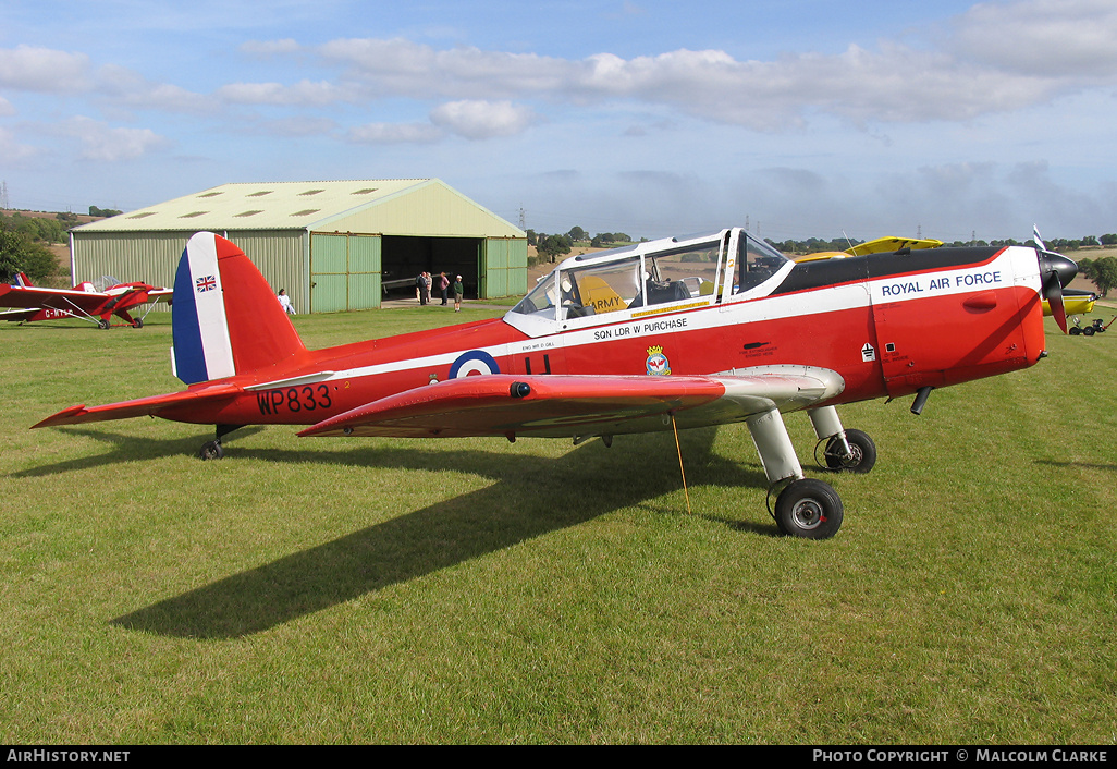 Aircraft Photo of G-BZDU / WP833 | De Havilland DHC-1 Chipmunk 22 | UK - Air Force | AirHistory.net #88404