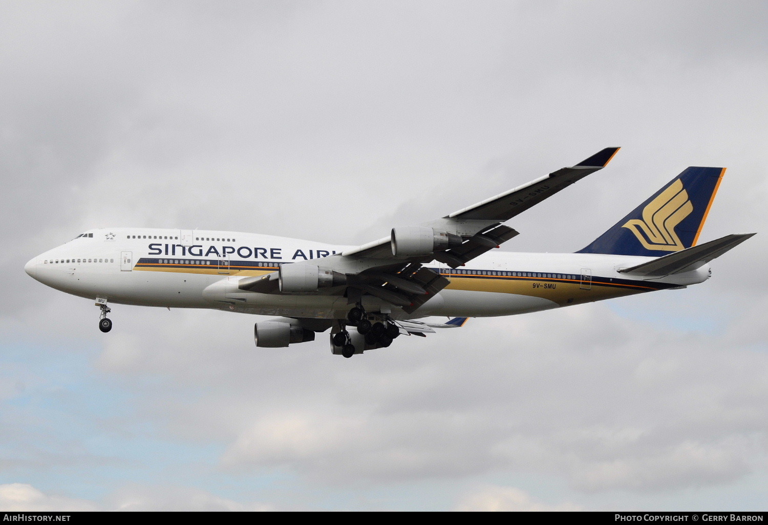 Aircraft Photo of 9V-SMU | Boeing 747-412 | Singapore Airlines | AirHistory.net #88466