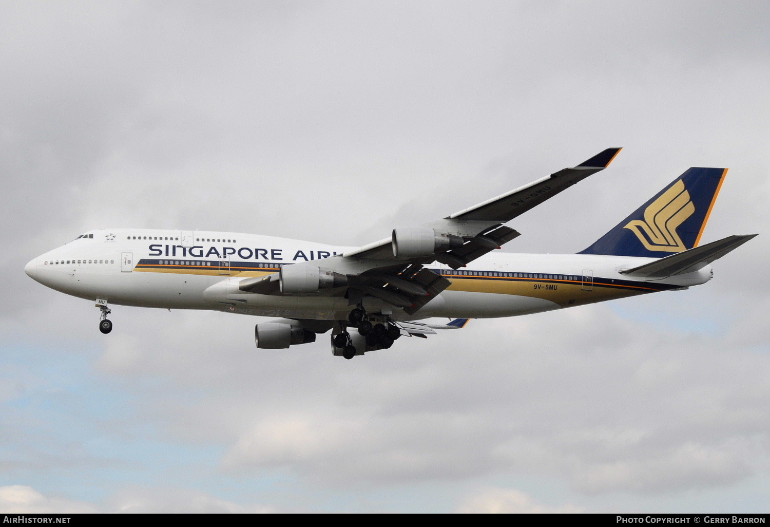 Aircraft Photo of 9V-SMU | Boeing 747-412 | Singapore Airlines | AirHistory.net #88466