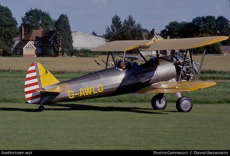 Aircraft Photo of G-AWLO | Boeing PT-13D Kaydet (E75) | USA - Air Force | AirHistory.net #88495