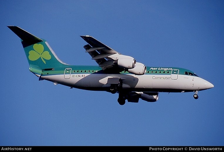 Aircraft Photo of EI-CSL | British Aerospace BAe-146-200 | Aer Lingus Commuter | AirHistory.net #88536