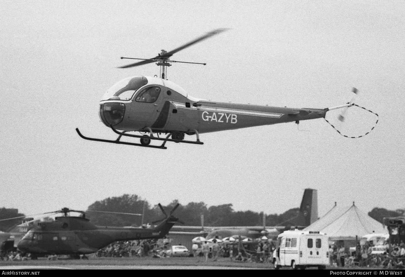 Aircraft Photo of G-AZYB | Bell 47H-1 Bellairus | AirHistory.net #88557