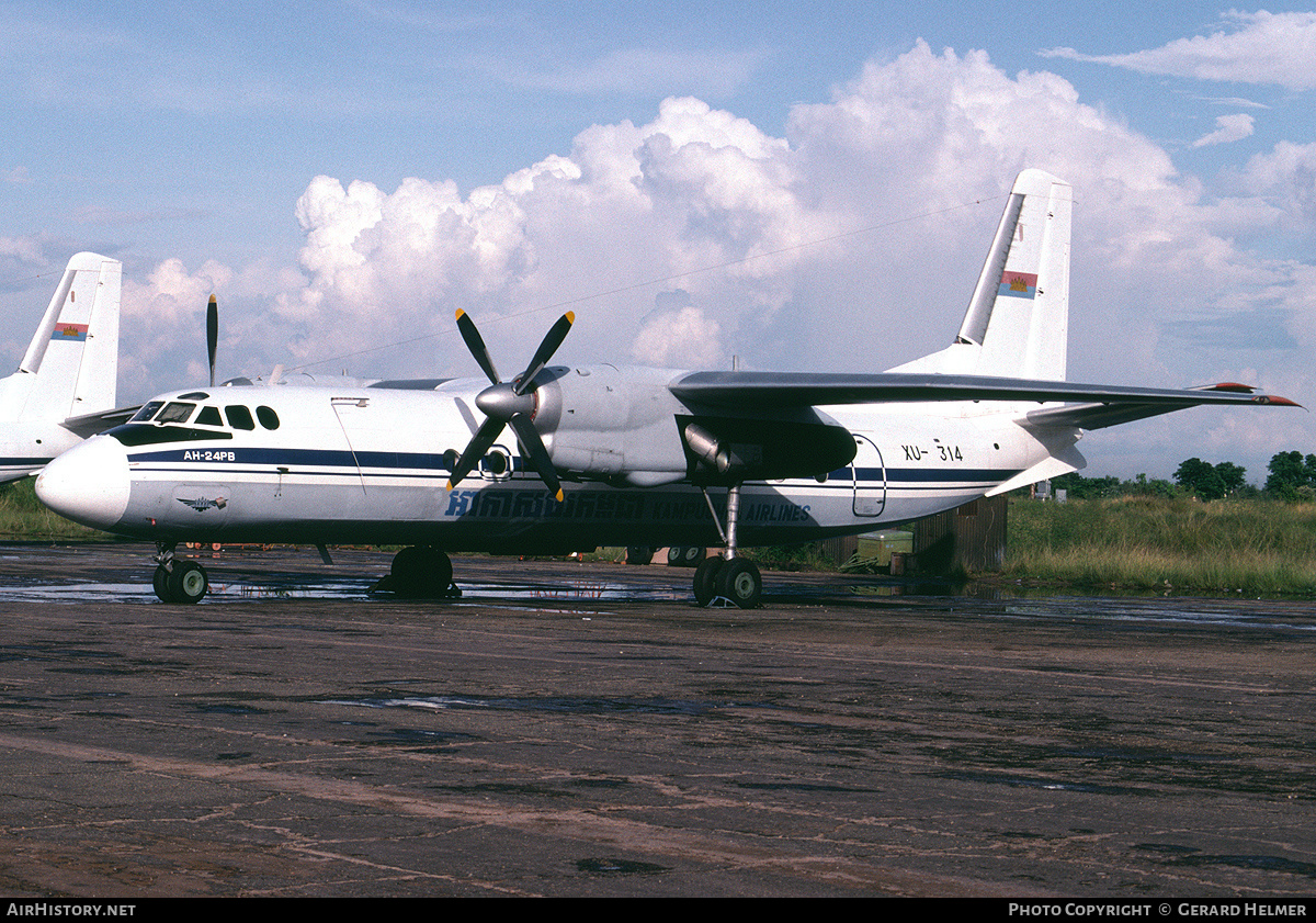 Aircraft Photo of XU-314 | Antonov An-24RV | Kampuchea Airlines | AirHistory.net #88561