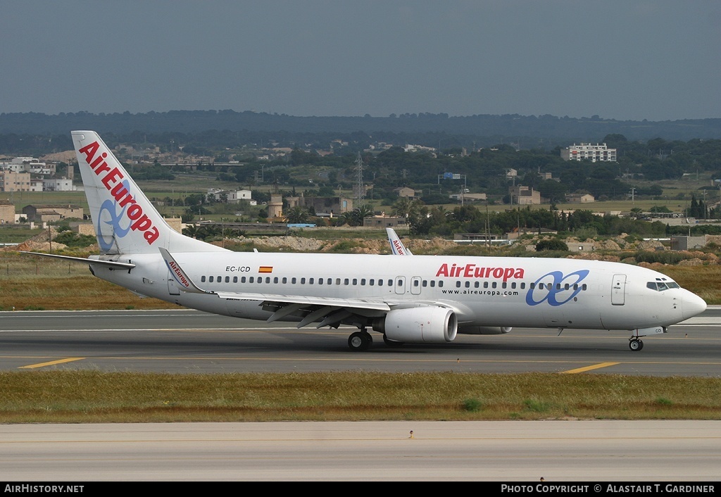 Aircraft Photo of EC-ICD | Boeing 737-81Q | Air Europa | AirHistory.net #88564