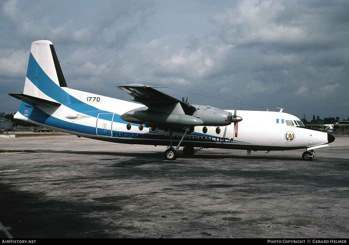 Aircraft Photo of 1770 | Fokker F27-400M Troopship | Guatemala - Air Force | AirHistory.net #88612