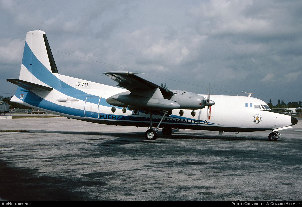 Aircraft Photo of 1770 | Fokker F27-400M Troopship | Guatemala - Air Force | AirHistory.net #88612