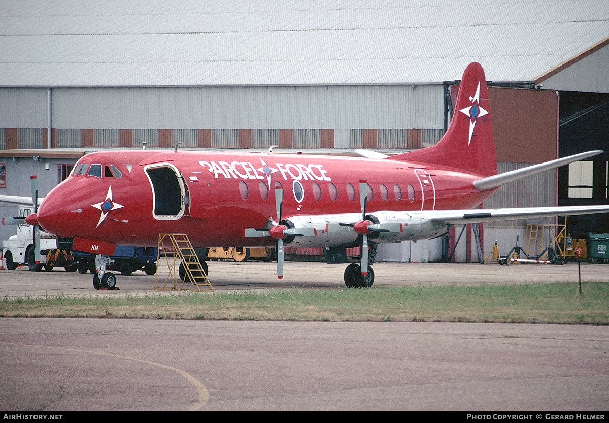 Aircraft Photo of G-AOHM | Vickers 802 Viscount | Parcelforce | AirHistory.net #88615