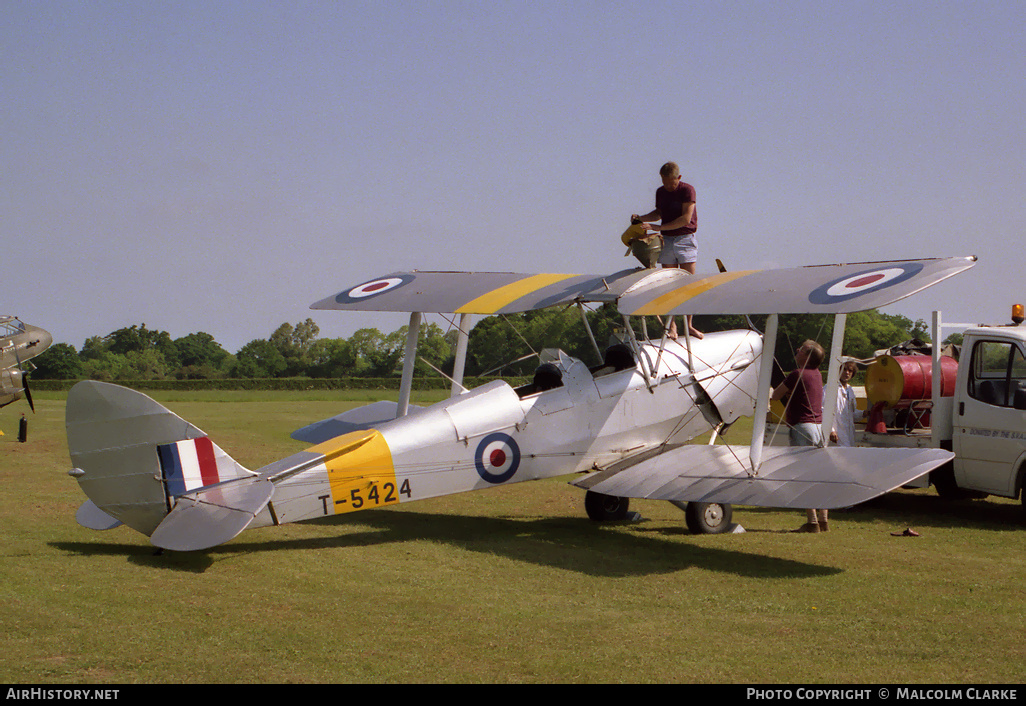 Aircraft Photo of G-AJOA / T5424 | De Havilland D.H. 82A Tiger Moth II | UK - Air Force | AirHistory.net #88693
