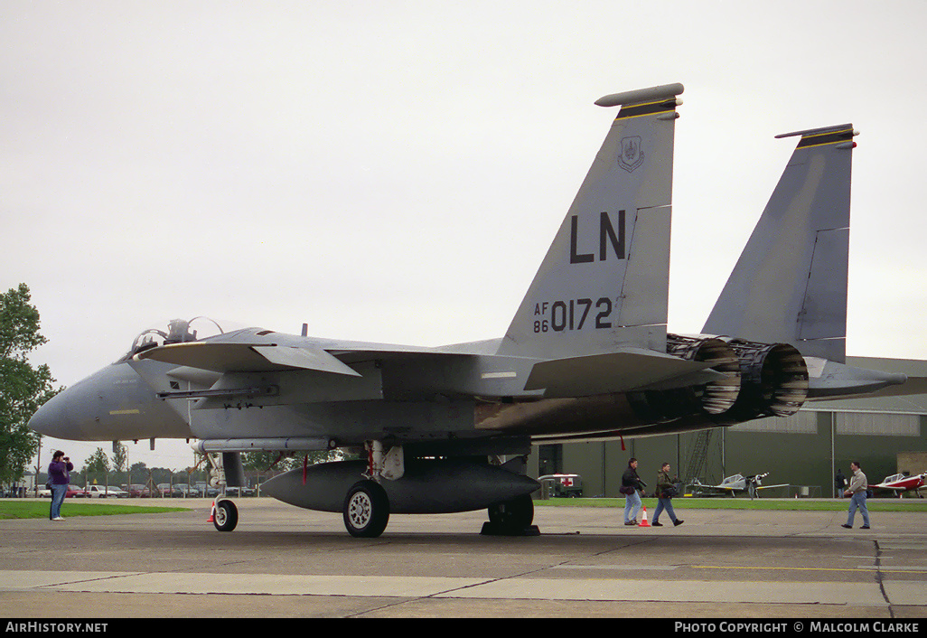 Aircraft Photo of 86-0172 / AF86-0172 | McDonnell Douglas F-15C Eagle | USA - Air Force | AirHistory.net #88696