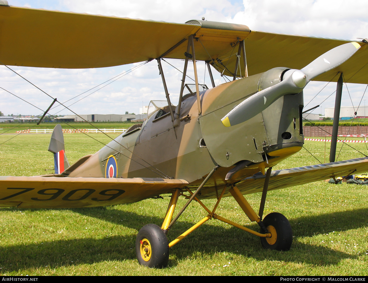 Aircraft Photo of G-ANON / T7909 | De Havilland D.H. 82A Tiger Moth II | UK - Air Force | AirHistory.net #88715