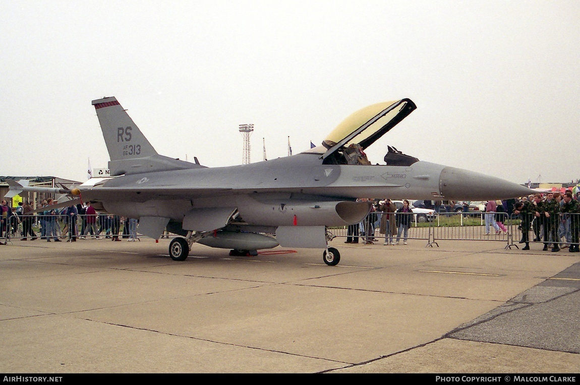 Aircraft Photo of 86-0313 / AF86-313 | General Dynamics F-16C Fighting Falcon | USA - Air Force | AirHistory.net #88726