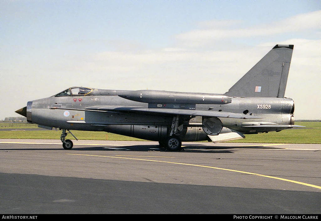 Aircraft Photo of XS928 | English Electric Lightning F6 | UK - Air Force | AirHistory.net #88844