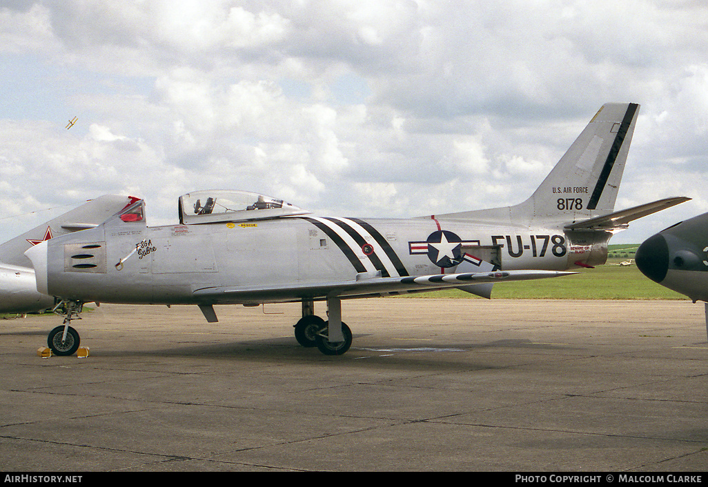 Aircraft Photo of G-SABR / 8178 | North American F-86A Sabre | USA - Air Force | AirHistory.net #88846